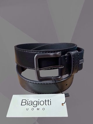 Cintura uomo Biagiotti pelle nera