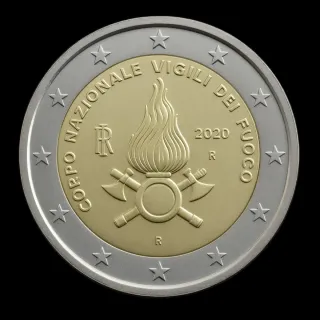 2 Euro Commemorativi Vigili del Fuoco 2020