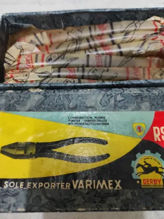 6 alicates universales antiguos