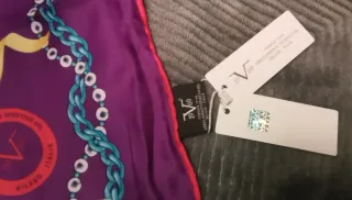 Pañuelo Versace Mujer Morado y  Multicolor