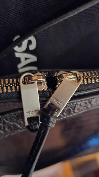 Bolsa de Viaje Saint Laurent Negra Piel Cocodrilo