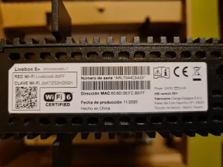 Router Livebox 6+ Smart Wi-Fi