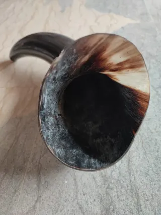 Corno decorativo centrotavola/soprammobile