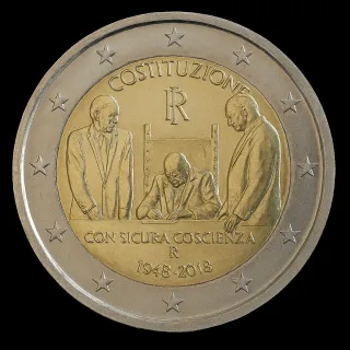 2 Euro Commemorativo Costituzione Italiana