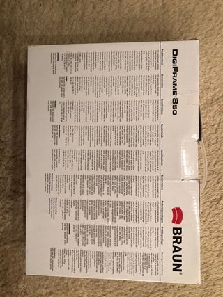 Marco de fotos digital negro