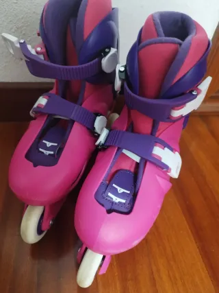 Patines línea+Set protectores patines Oxelo+bolsa