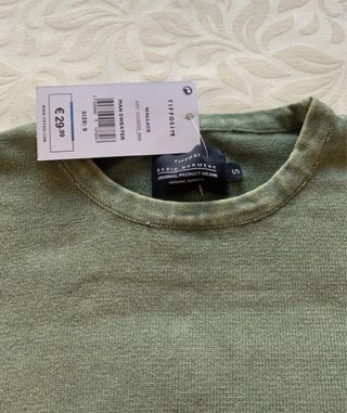 Jersey verde manga larga