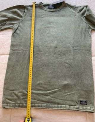 Jersey verde manga larga