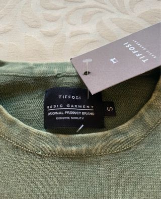 Jersey verde manga larga