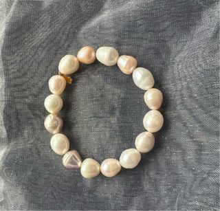 Pulsera Tous Perlas Barrocas Oso Oro