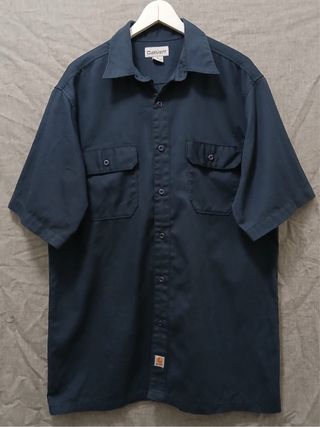 carhartt shirt size L blue