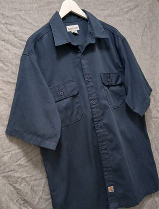 carhartt shirt size L blue