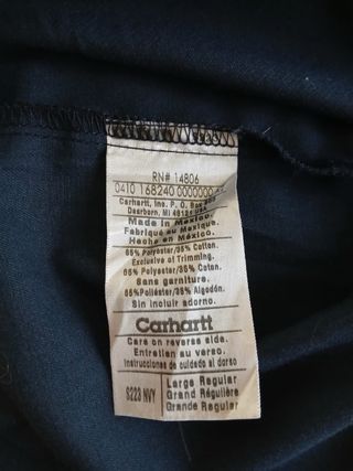 carhartt shirt size L blue