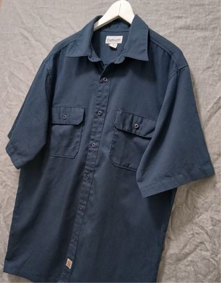 carhartt shirt size L blue