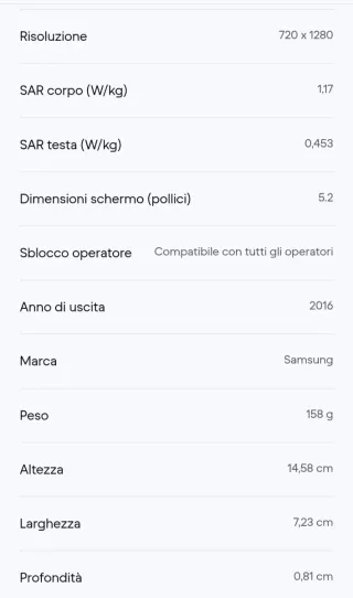 Samsung Galaxy J5 (2016) 16GB Nero