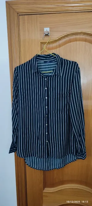 Camisa Rayas Diplomáticas Azul y Blanca