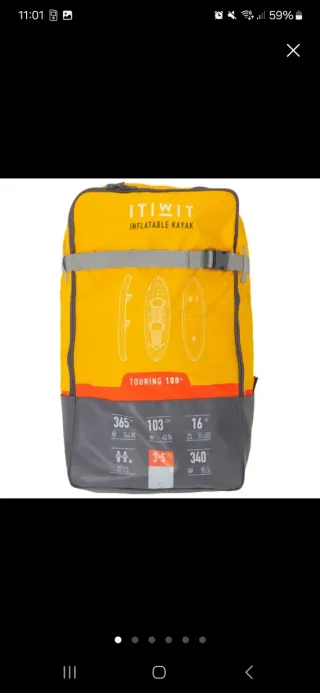 Kayak hinchable Itiwit 2 plazas