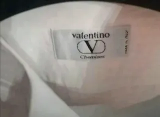 Camicia Valentino Uomo Cotone Bianca