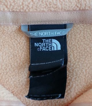 the north face pile zip woman size M apricot