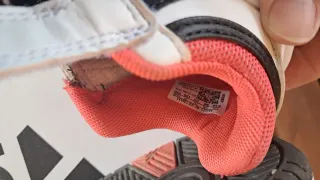 Scarpe bimbo Adidas bianche con velcro n. 23