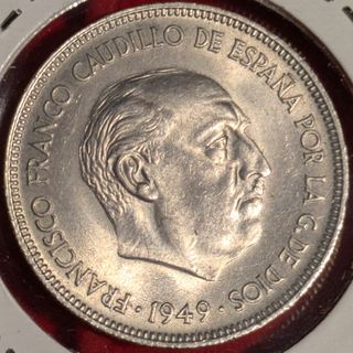 5 Pesetas 1949 Spagna