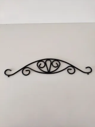 Decorazione metallo nero per specchi o cornice