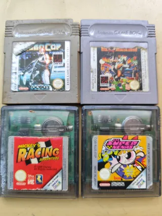 Lote 4 Juegos Game Boy: Robocop, Powerpuff Girls,