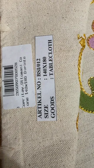 Tovaglia dipinta a mano