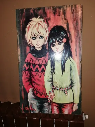 Quadro con dipinti dei bambini