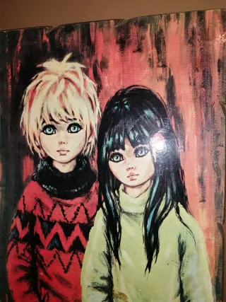 Quadro con dipinti dei bambini