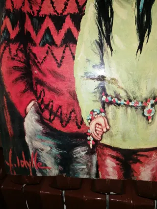 Quadro con dipinti dei bambini