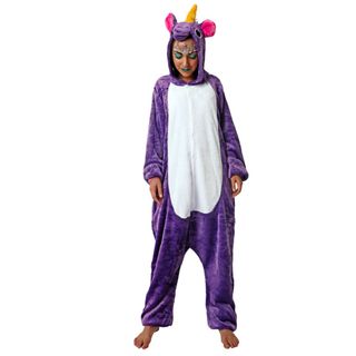Pijama Unicornio Adulto Morado Talla Única S/M