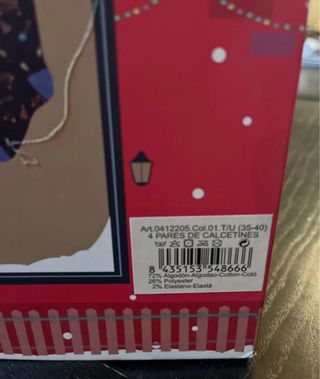 Caja de calcetines Soxland Talla 36-41