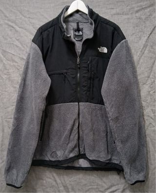 the north face denali pile zip size L grey