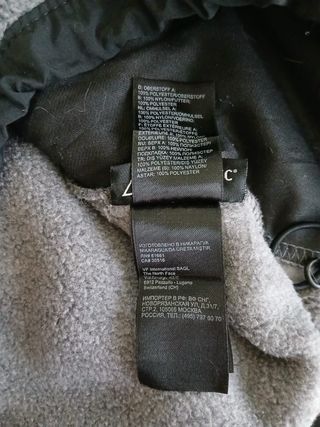 the north face denali pile zip size L grey