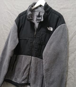 the north face denali pile zip size L grey