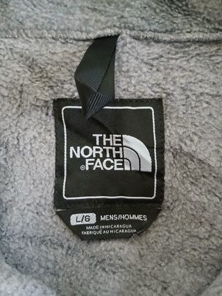 the north face denali pile zip size L grey