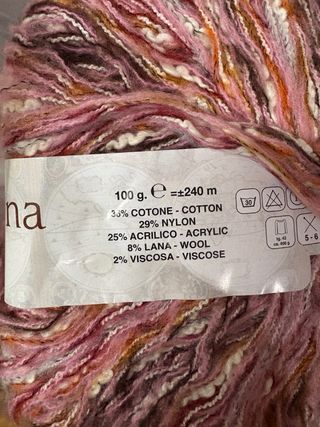 5 Gomitoli Lana Multicolore 100g