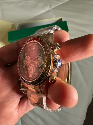 Reloj Oro Multicolor
