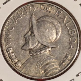 1/4 Balboa 1930 Repubblica di Panama