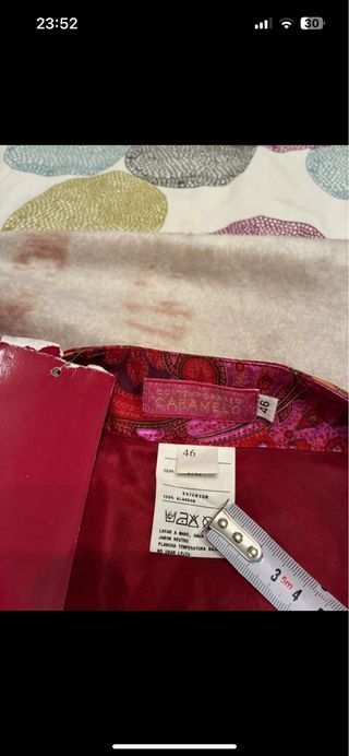 Falda estampada talla 46