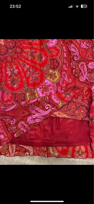 Falda estampada talla 46