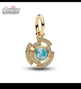 Colgante Ojo del Mago Marvel Dorado Turquesa