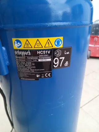 Compressor 50 LT Vertical Scheppach