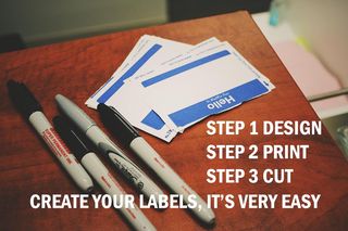 OFITURIA - Etiqueta Adhesiva Blanca (A4) Papel de