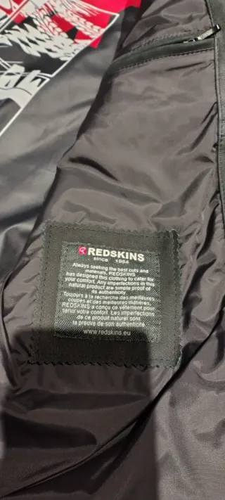 Chaqueta de cuero estilo motero