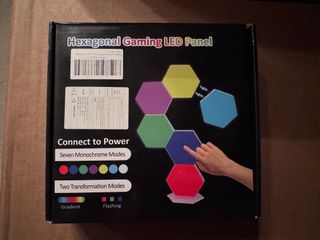 Luci LED esagonali magnetiche 6 pezzi