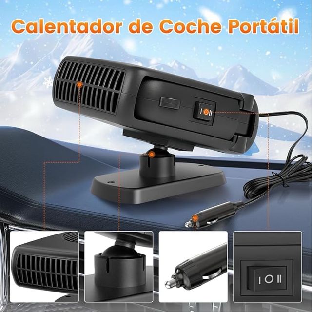 Ventilador Coche 12V Negro SIN ESTRENAR