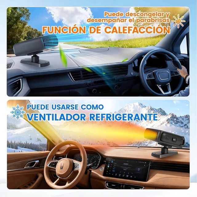 Ventilador Coche 12V Negro SIN ESTRENAR