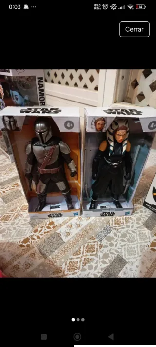 Lote Figuras Star Wars Mandalorian y Ahsoka